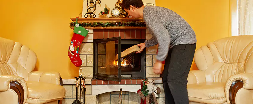 Rusted Metal Fireplace Restoration in Chicago Heights, Illinois